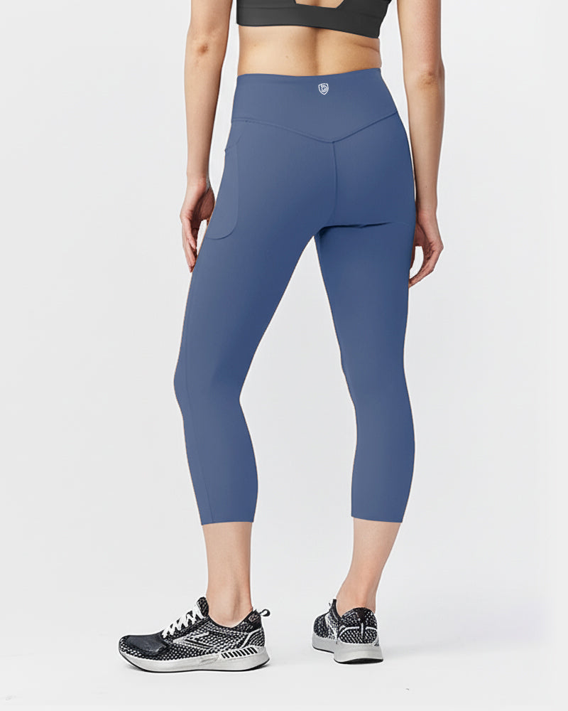 Go Again Women's Cropped Leggings Length 21" by Goal Five