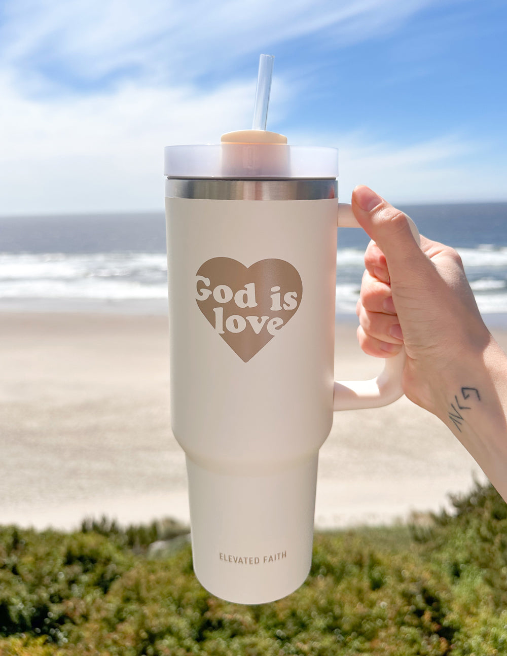 God is Love 40 oz Tumbler by Elevated Faith