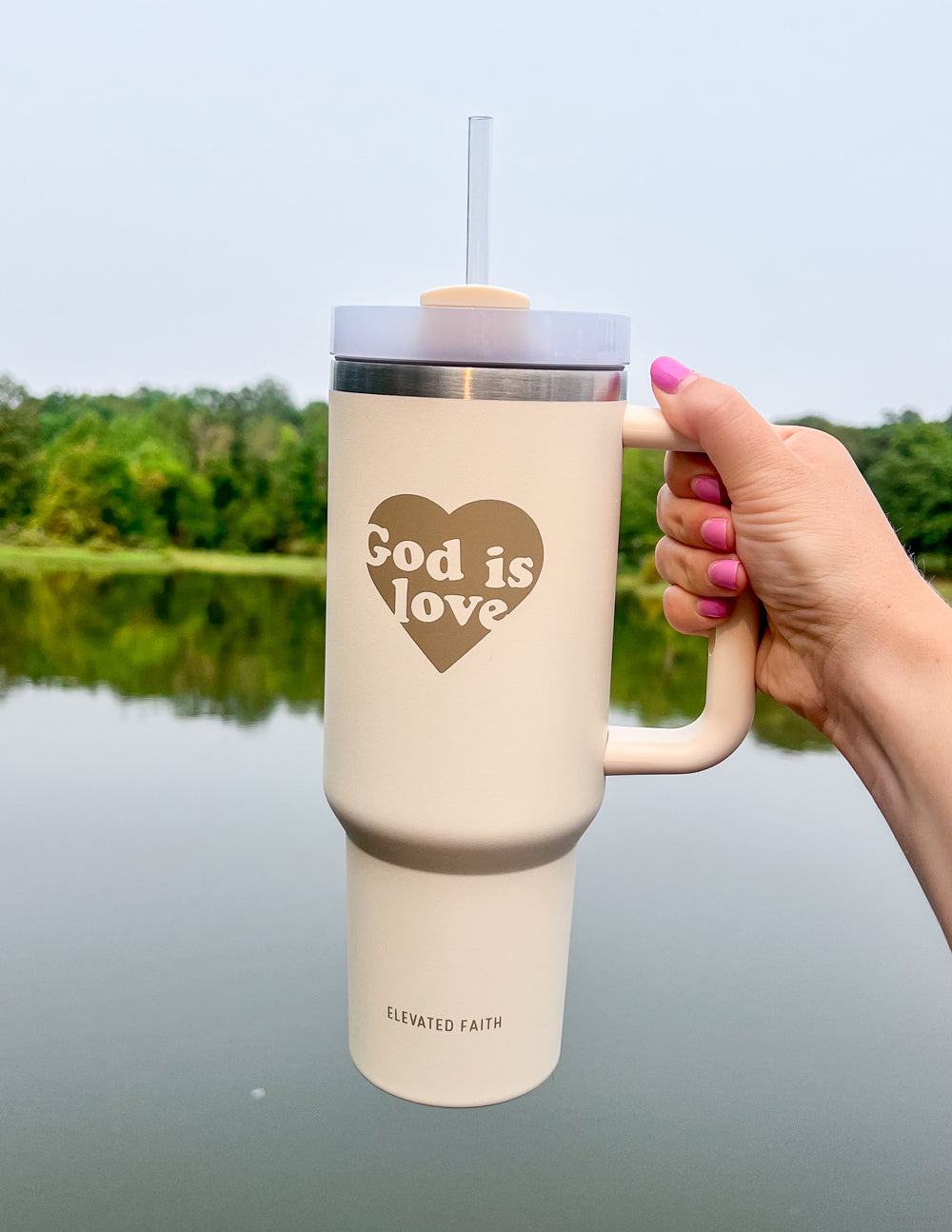God is Love 40 oz Tumbler by Elevated Faith