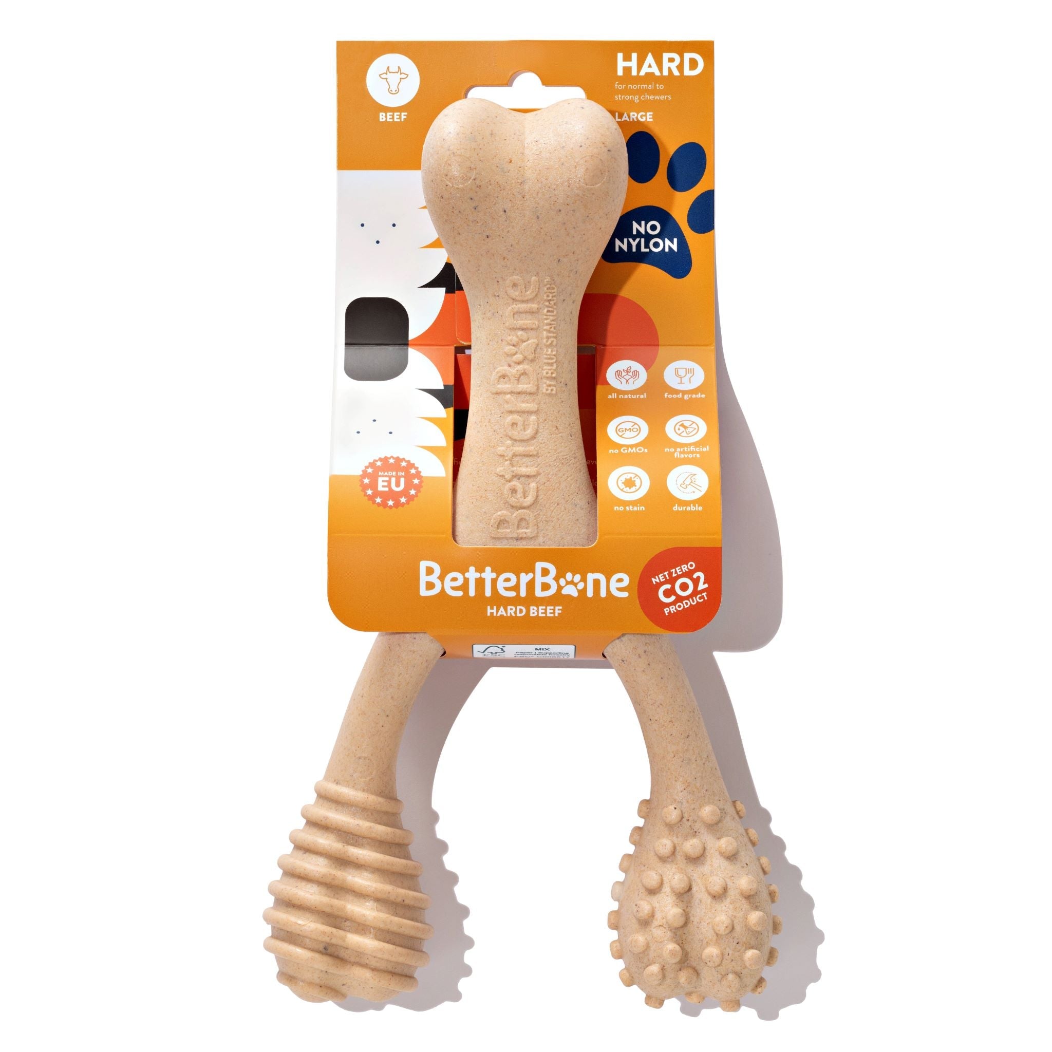 BetterBone HARD Chew Toy by BetterBone All Natural Eco-Friendly Dog Chews & Bones