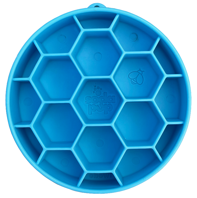 Honeycomb eBowl Deep Slow Feeder Dog Bowl for Enrichment | USA Made by SodaPup/True Dogs, LLC