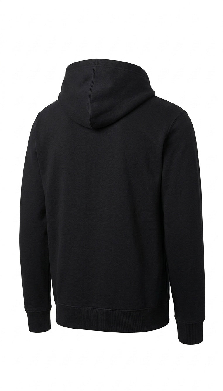 Men's Black 1/4 Zip Hoodie Pullover Sweatshirt Fleece Kangaroo Pocket CLEARANCE by Tinyloverclothing