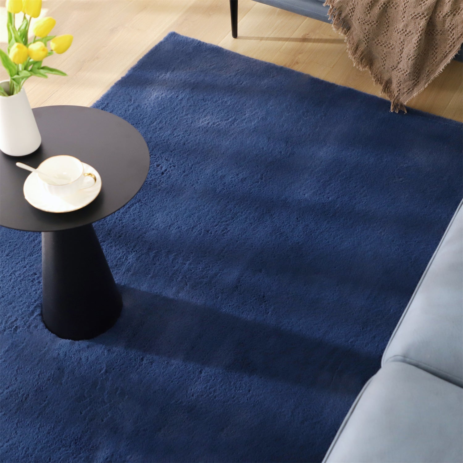 Kasentex Spring Fluffy Elegant Faux Fur Area Rugs, Ultra Soft, Room Decor, Graduation Gifts, Fathers Day Gift, Mom Gift, Easter Gift by Kasentex