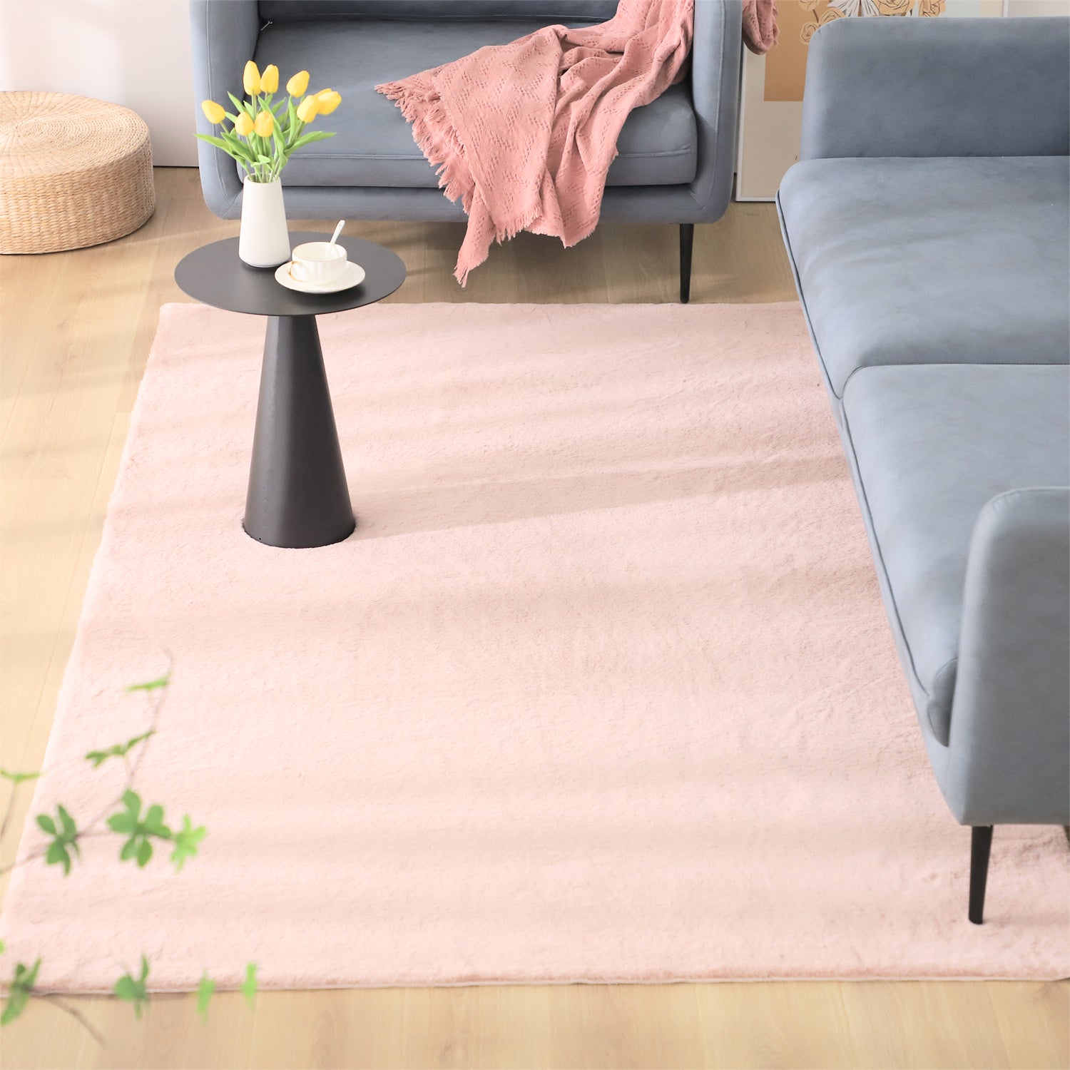 Kasentex Spring Fluffy Elegant Faux Fur Area Rugs, Ultra Soft, Room Decor, Graduation Gifts, Fathers Day Gift, Mom Gift, Easter Gift by Kasentex