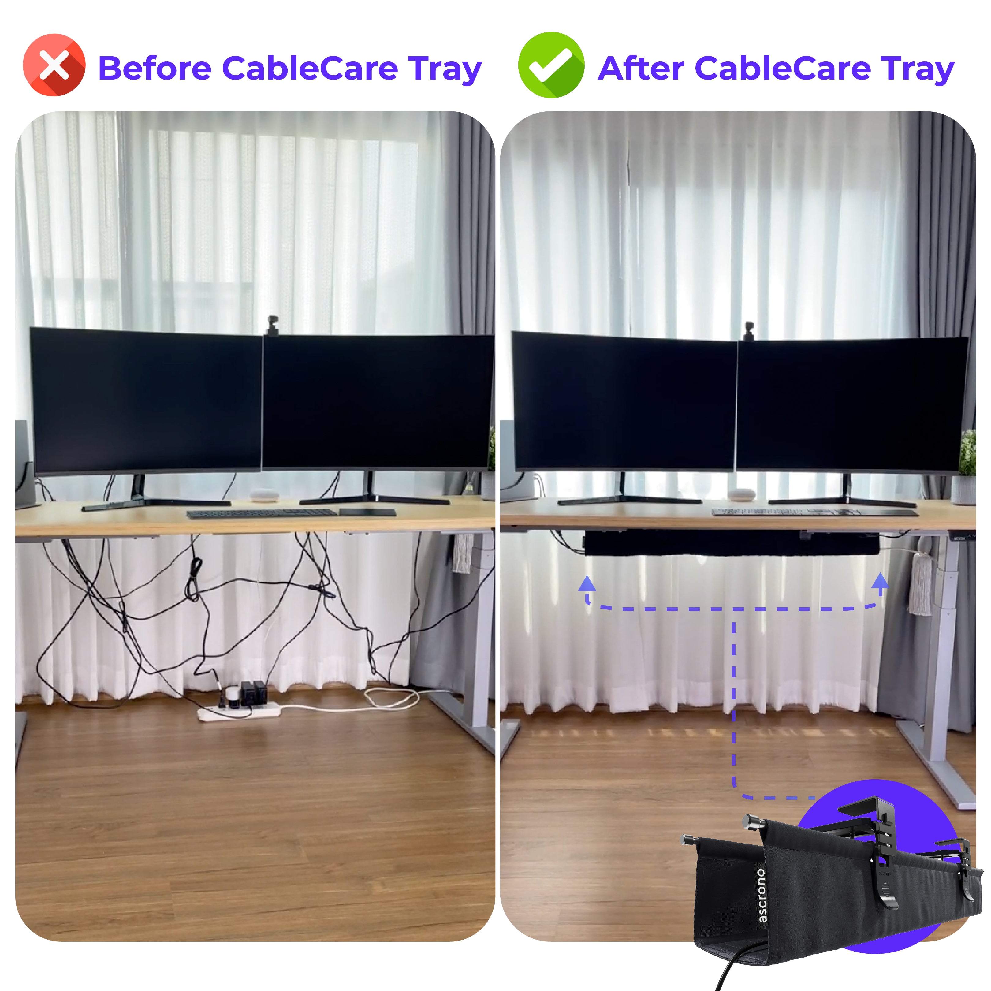 Ascrono® CableCare Tray by Ascrono