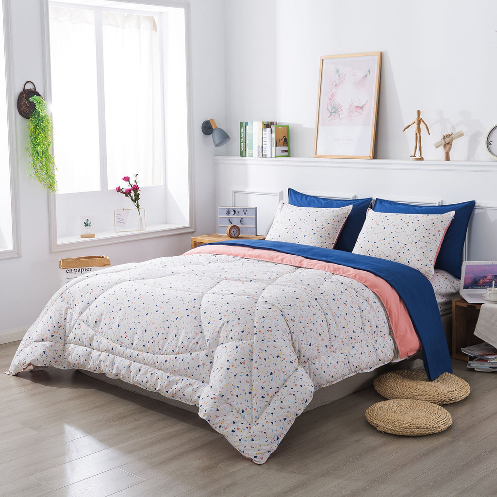 Kasentex Reversible 5 and 7 Piece Ultra Soft Cozy Bed Comforter Sets, Room Decor by Kasentex