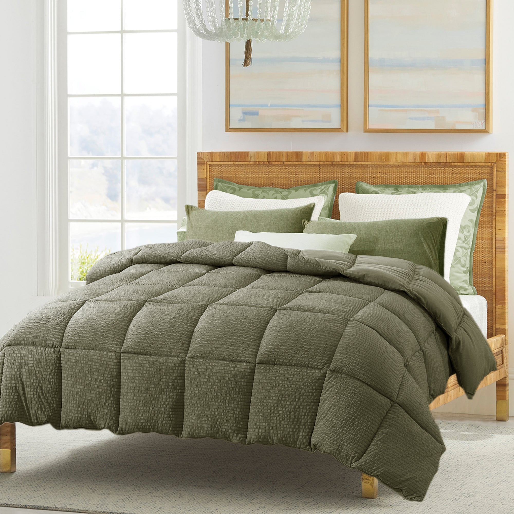 Kasentex Ultra Soft All Season Down Alternative Reversible Comforter, Twin, Queen, King, Room Decor, Graduation Gifts by Kasentex