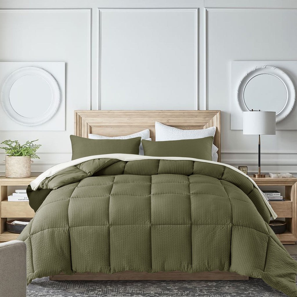 Kasentex Ultra Soft All Season Down Alternative Reversible Comforter, Twin, Queen, King, Room Decor, Graduation Gifts by Kasentex