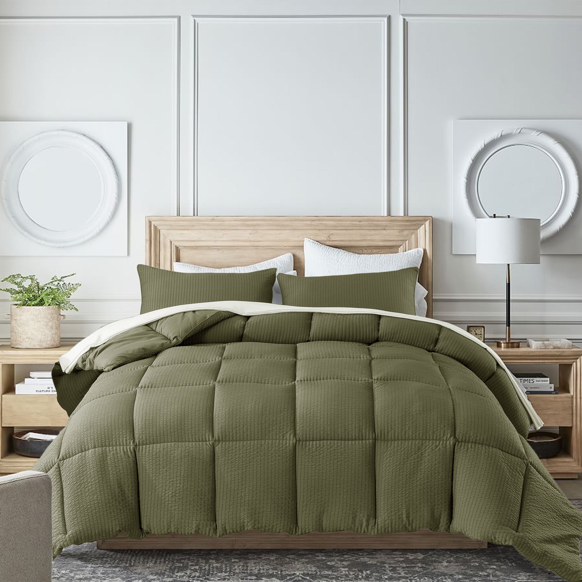 Kasentex Ultra Soft All Season Down Alternative Reversible Comforter, Twin, Queen, King, Room Decor, Graduation Gifts by Kasentex