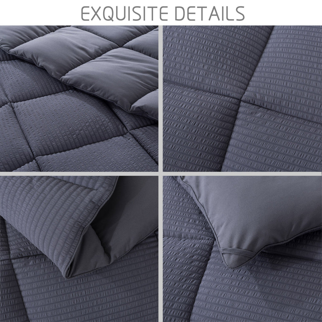 Kasentex Ultra Soft All Season Down Alternative Reversible Comforter, Twin, Queen, King, Room Decor, Graduation Gifts by Kasentex