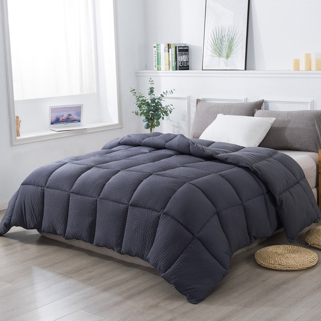 Kasentex Ultra Soft All Season Down Alternative Reversible Comforter, Twin, Queen, King, Room Decor, Graduation Gifts by Kasentex