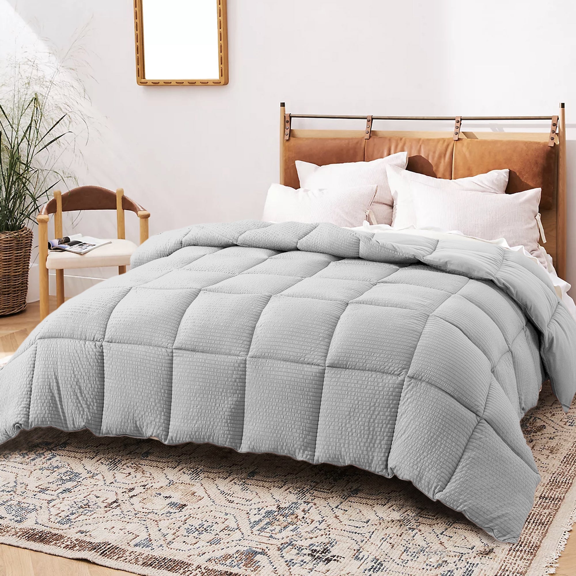 Kasentex Ultra Soft All Season Down Alternative Reversible Comforter, Twin, Queen, King, Room Decor, Graduation Gifts by Kasentex