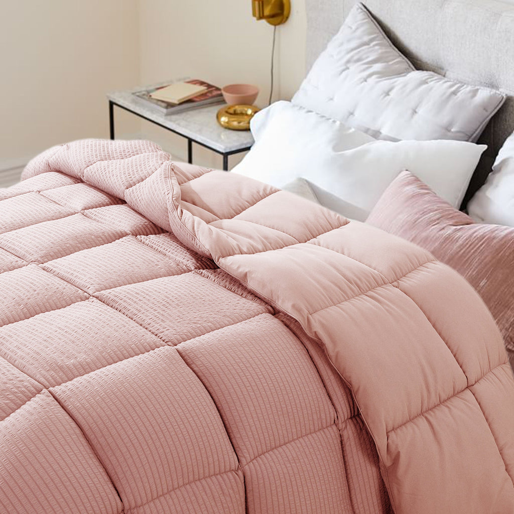 Kasentex Ultra Soft All Season Down Alternative Reversible Comforter, Twin, Queen, King, Room Decor, Graduation Gifts by Kasentex