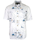 Men's Marine Charts UV Vented Fishing Shirt by Hook & Tackle