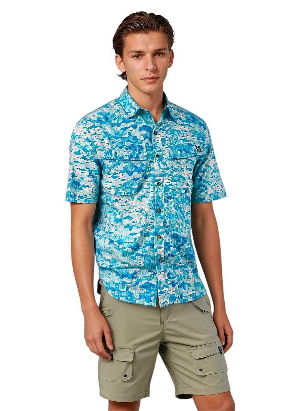 Men's Fishtek UV Vented Fishing Shirt by Hook & Tackle