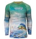 Men's Bull Dolphin L/S UV Fishing Shirt by Hook & Tackle