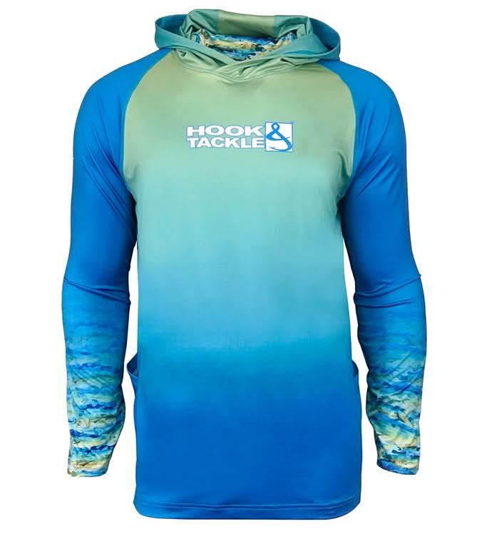 Men's Mahi Camo UV Fishing Hoodie Gaiter by Hook & Tackle