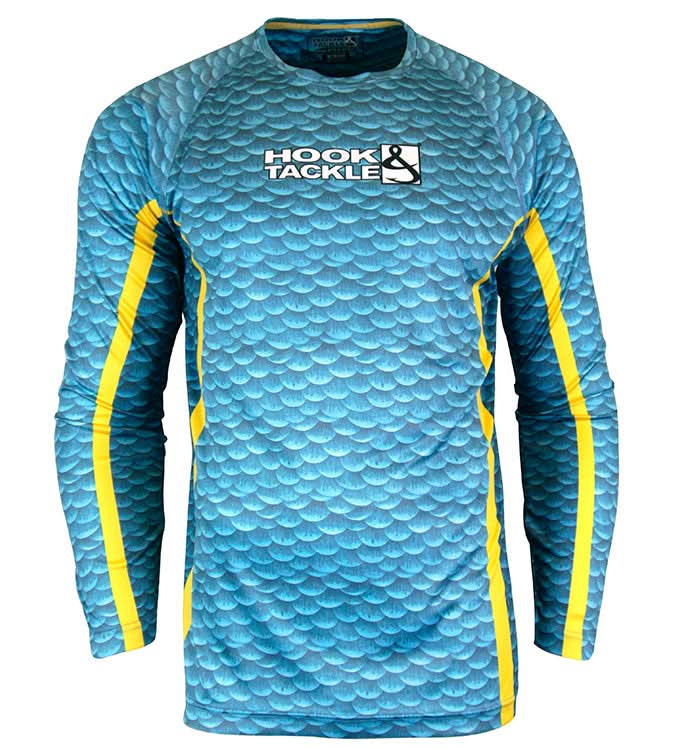 Men's Mahi Scales L/S UV Fishing Shirt by Hook & Tackle