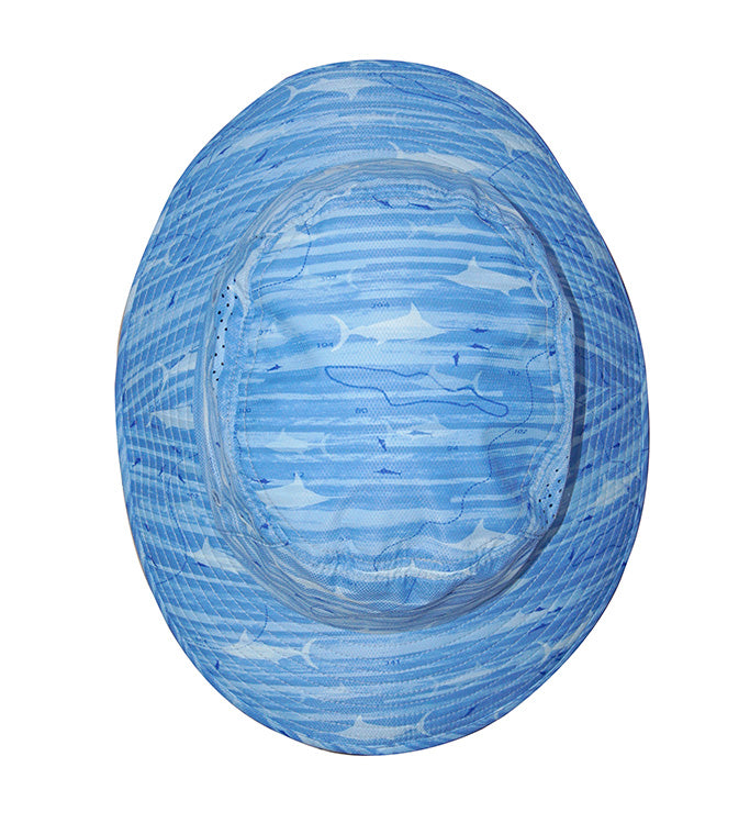 Marlin Latitude Printed Bucket Hat by Hook & Tackle