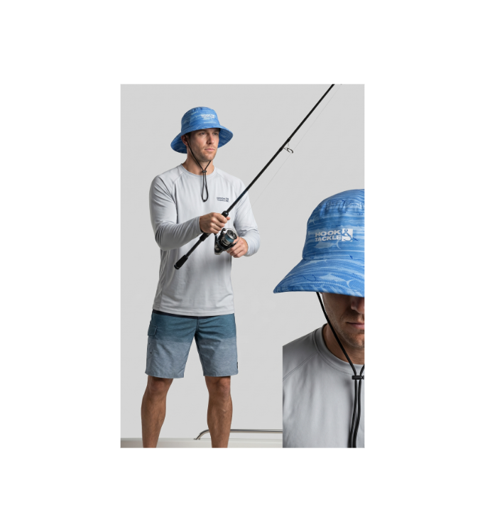 Marlin Latitude Printed Bucket Hat by Hook & Tackle