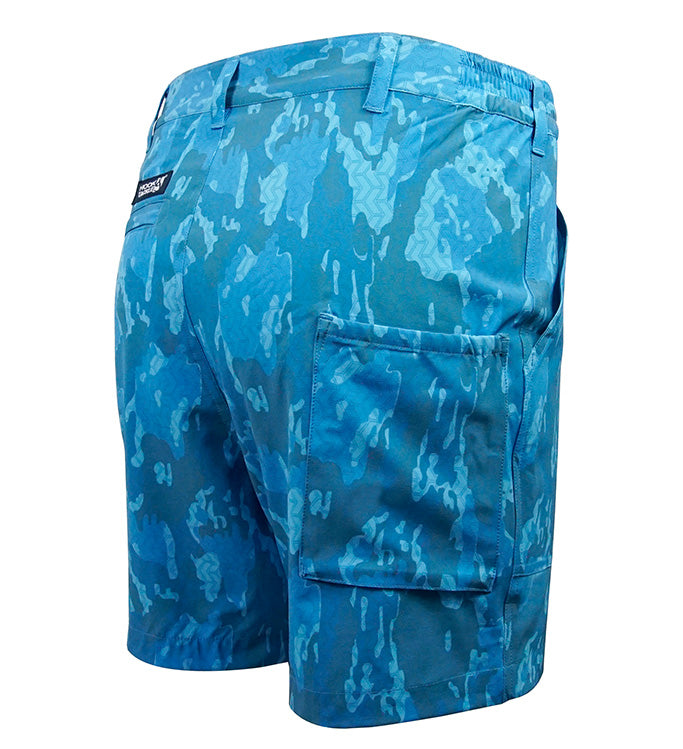Men's Geo Camo Beer Can Lightweight Stretch Short by Hook & Tackle