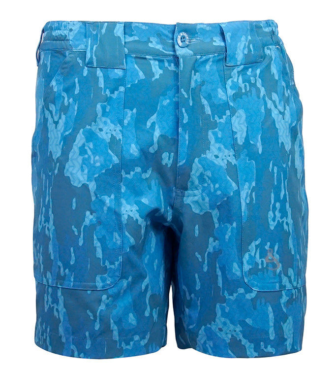Men's Geo Camo Beer Can Lightweight Stretch Short by Hook & Tackle