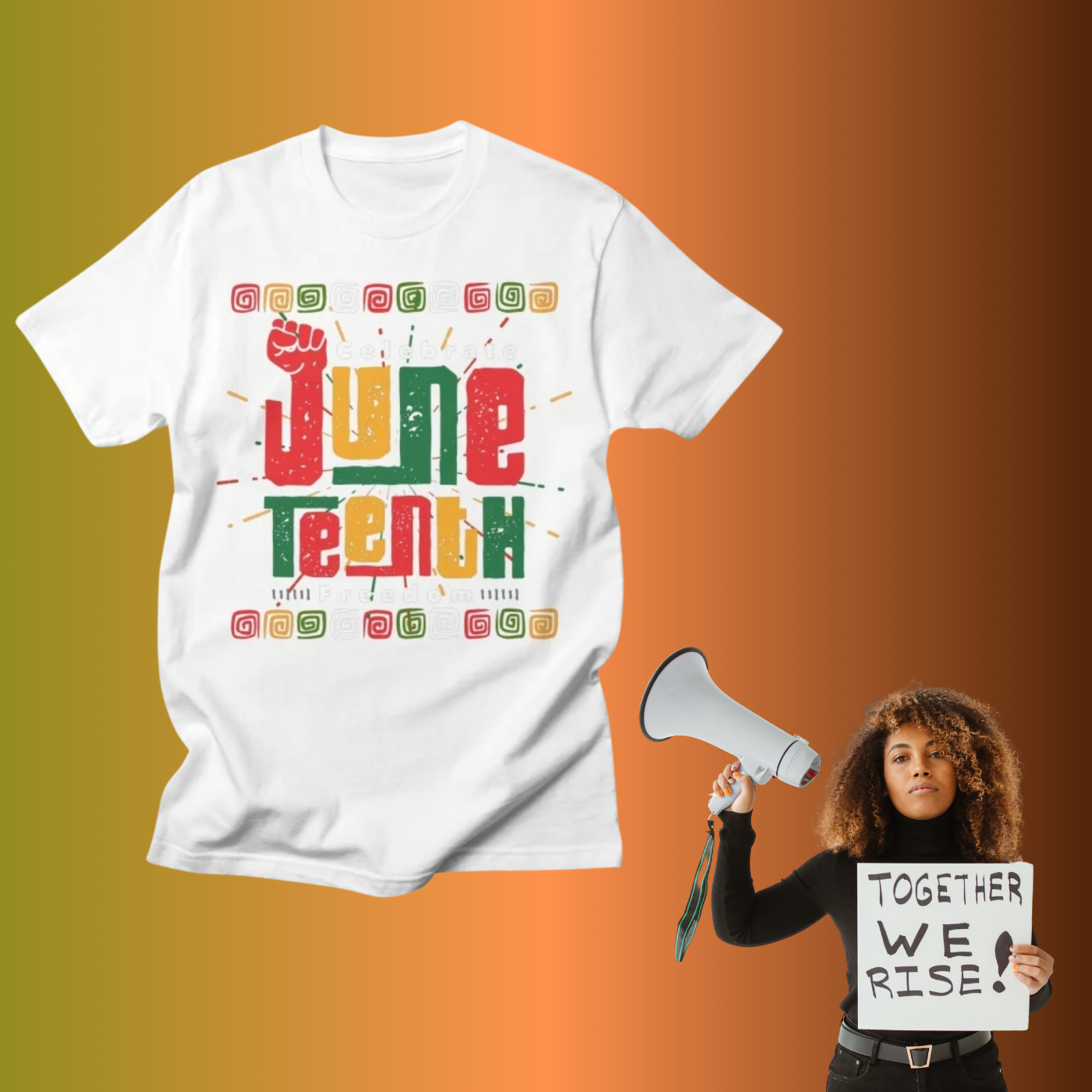Juneteenth ONE LOVE Jersey. Jeans, T-shirt Set by Love & Lyrics Designs