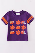 Clemson football boy top by Abby & Evie