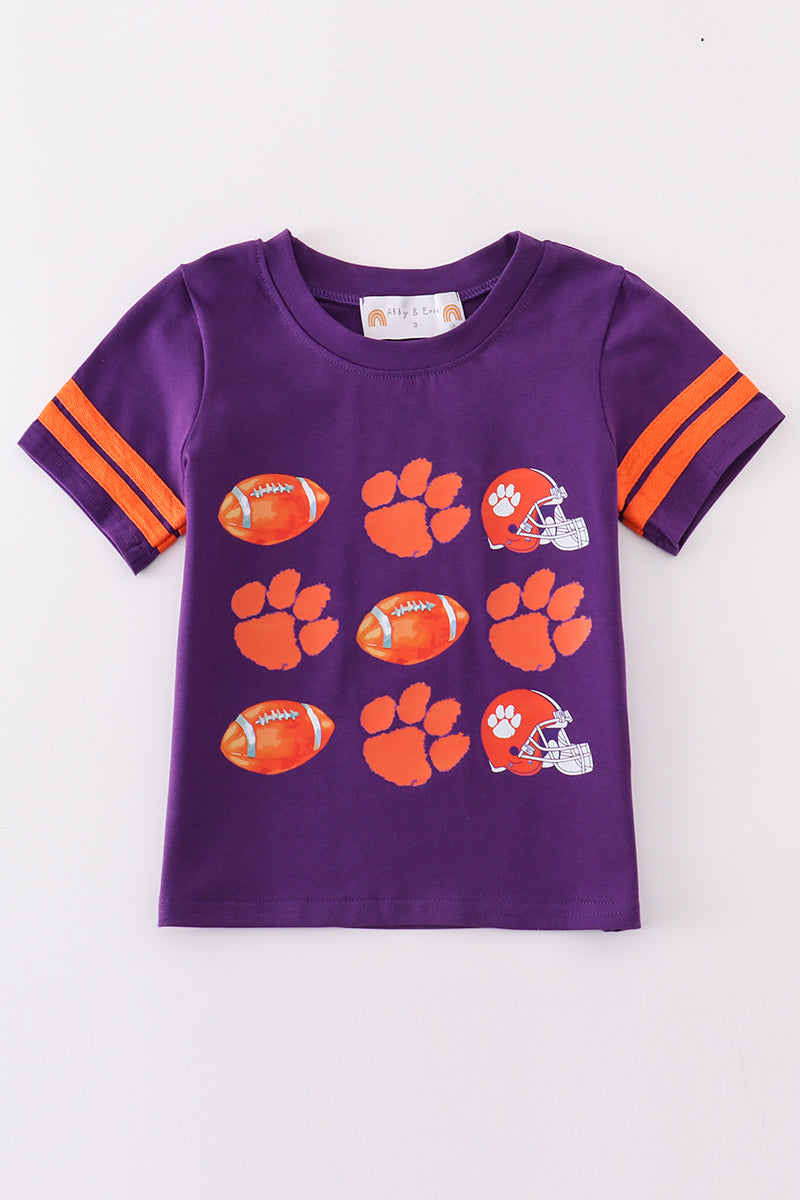 Clemson football boy top by Abby & Evie