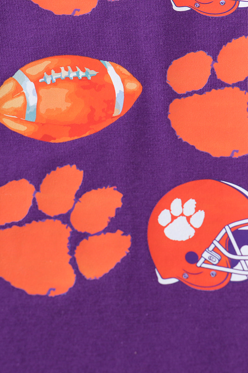 Clemson football boy top by Abby & Evie