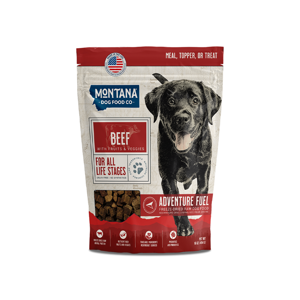 Grain-Free Beef Freeze-Dried Raw Adventure Fuel (Dog Food) by Montana Dog Food Co