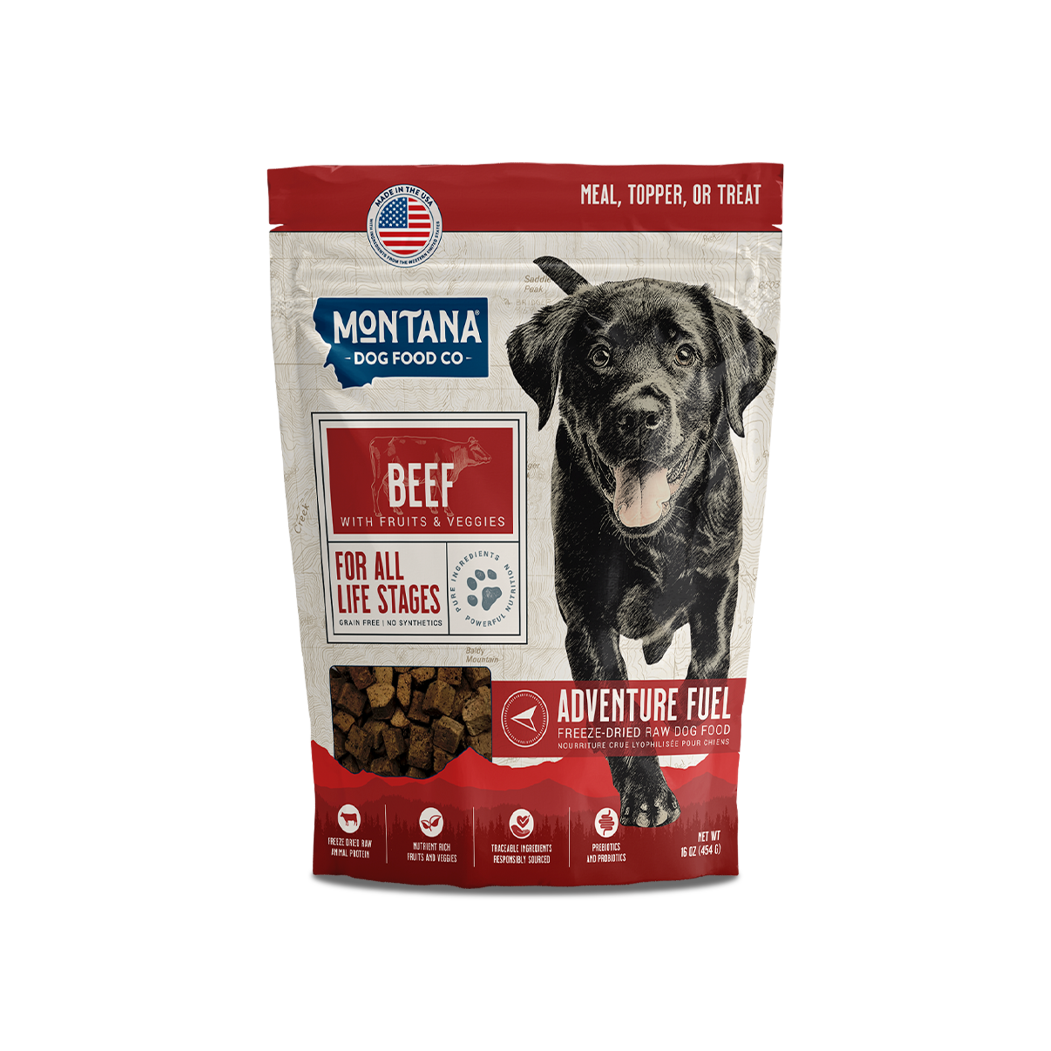 Grain-Free Beef Freeze-Dried Raw Adventure Fuel (Dog Food) by Montana Dog Food Co