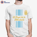 El Papá De La Albiceleste Soccer Men's Organic Cotton Tee by BIG FRENCHIES