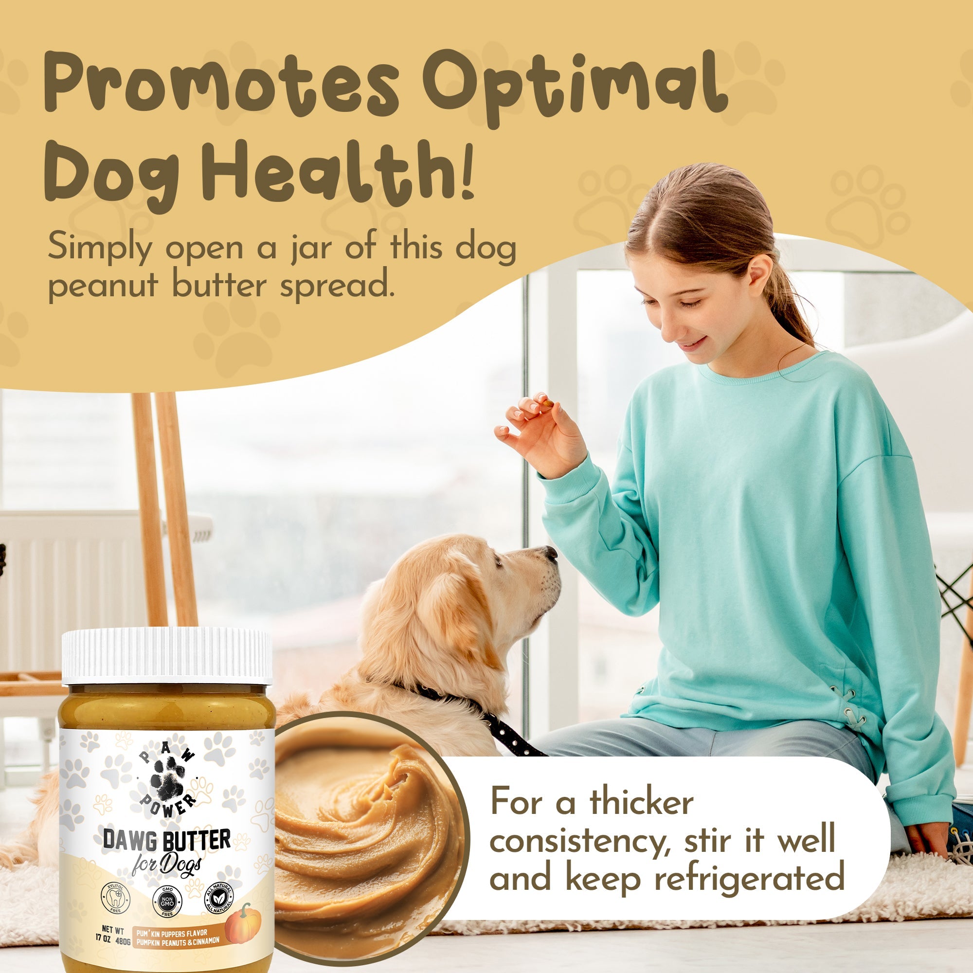 Dawg Butter Pum'kin Puppers Flavor by Paw Power Nutrition