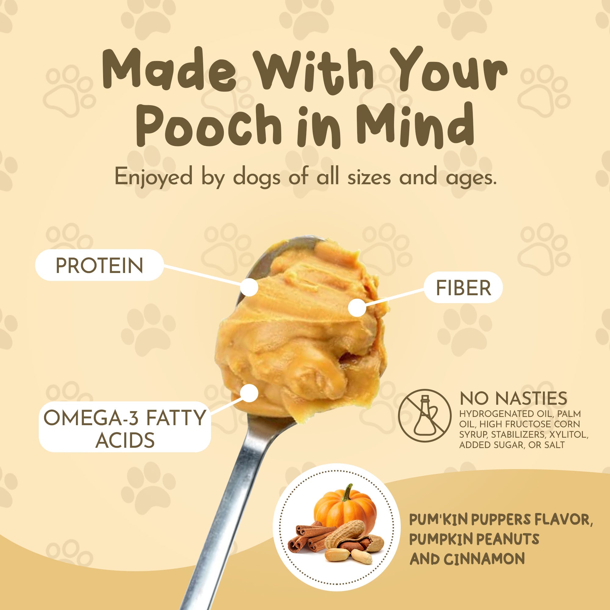 Dawg Butter Pum'kin Puppers Flavor by Paw Power Nutrition