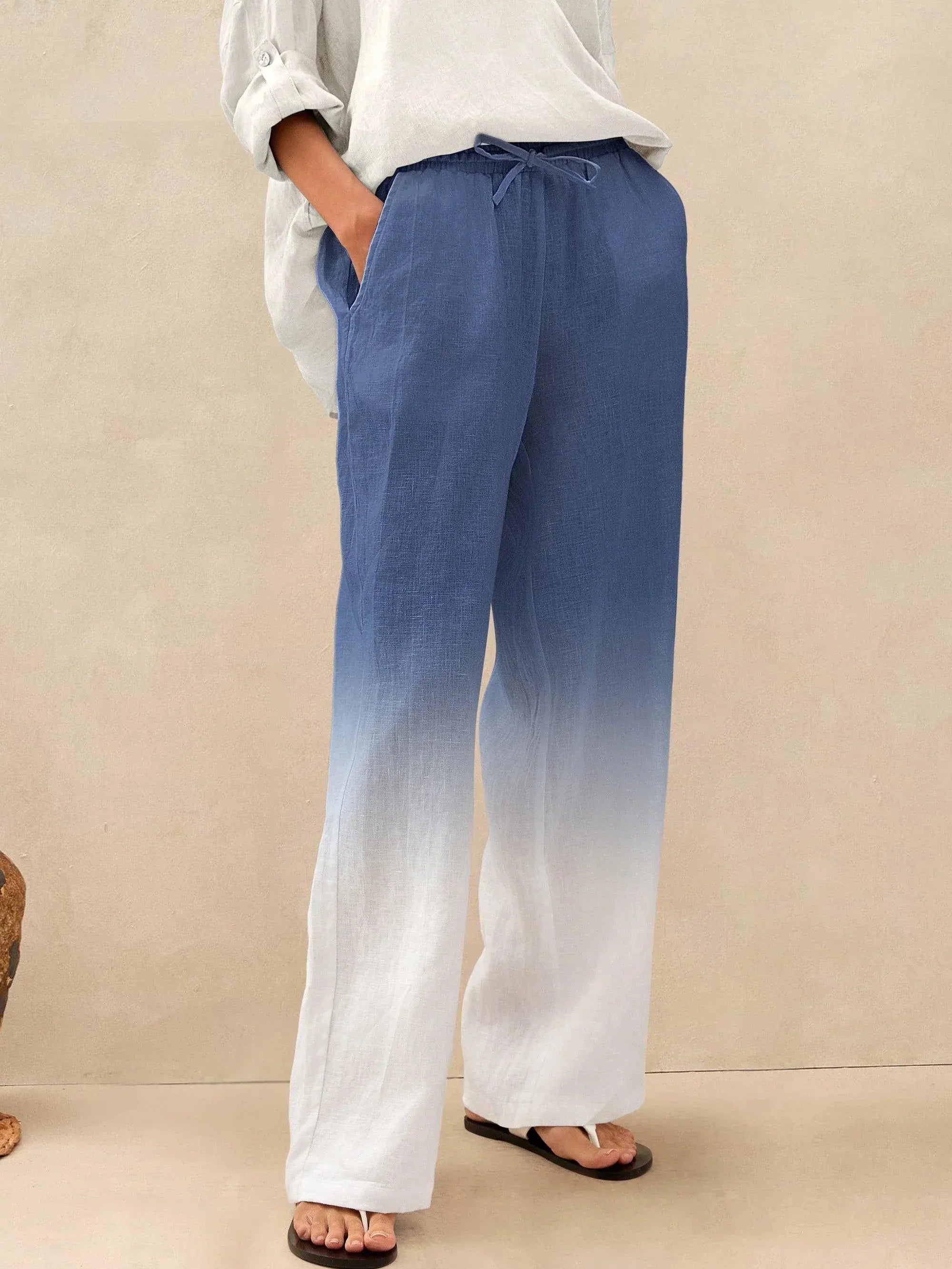 100% Linen Classic Pants LYON by LINTICO