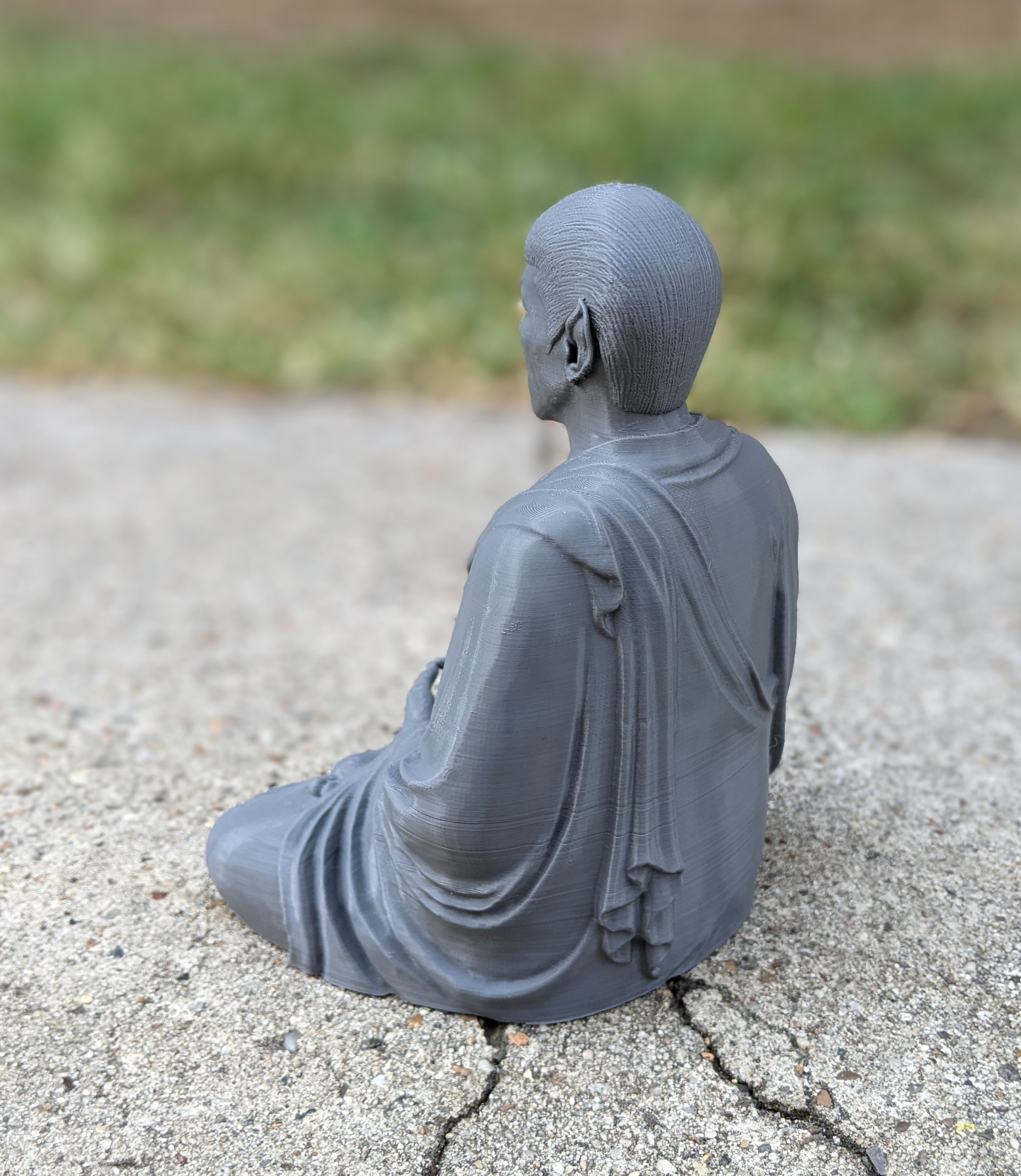 3D Printed Spock Buddha figure by Taylors 3D Print Lab