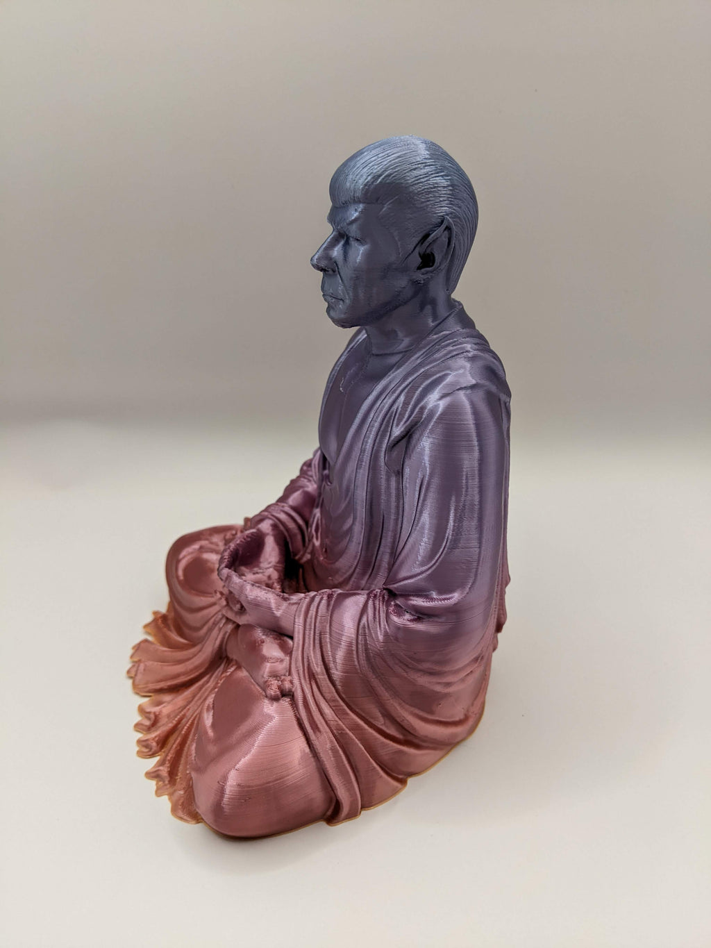 3D Printed Spock Buddha figure by Taylors 3D Print Lab
