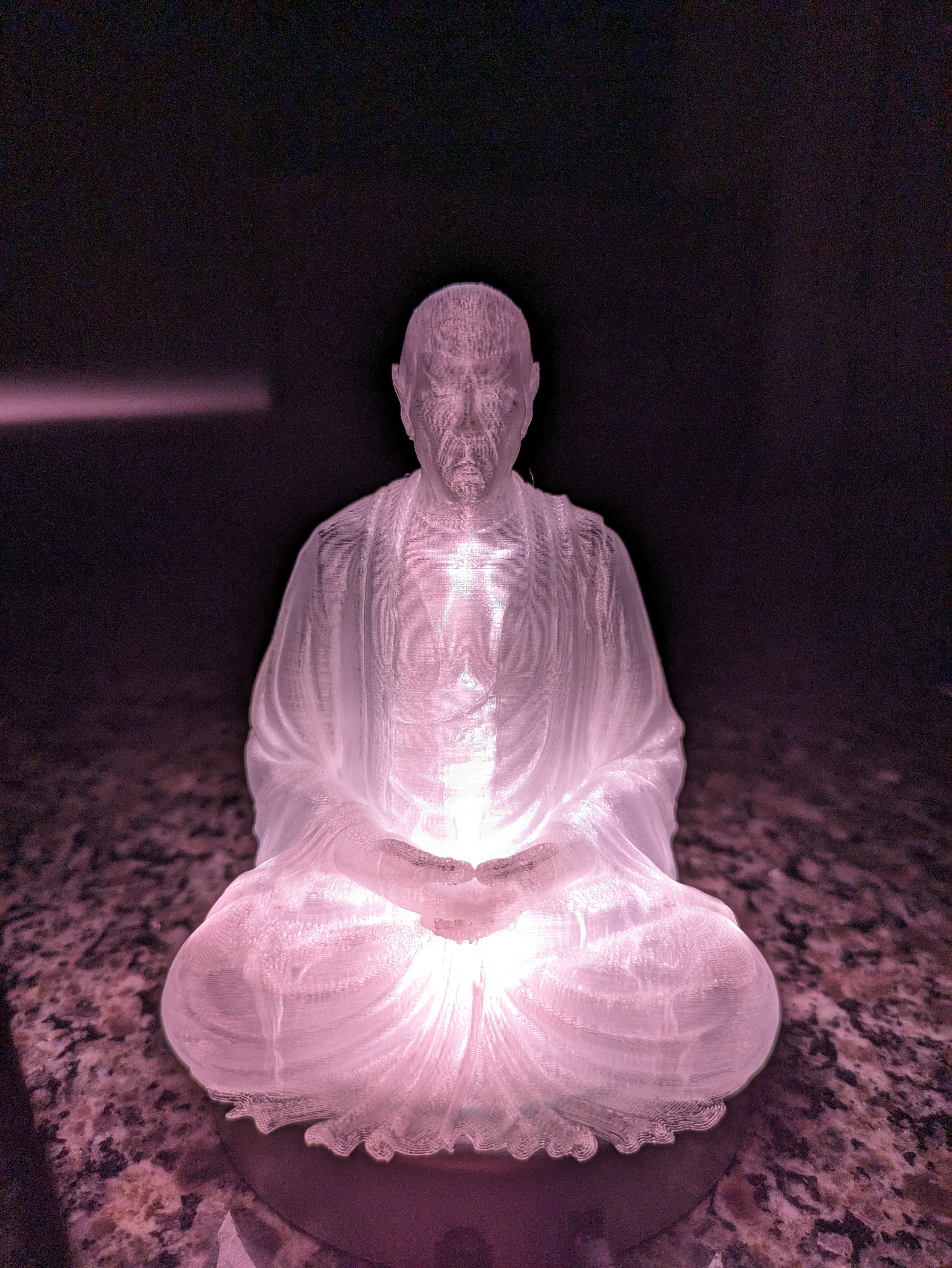 3D Printed Spock Buddha figure by Taylors 3D Print Lab