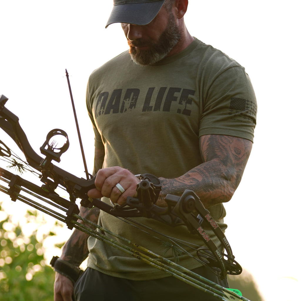 "DAD LIFE" Tee by Bow Crew Apparel - Bow Hunting Lifestyle Apparel