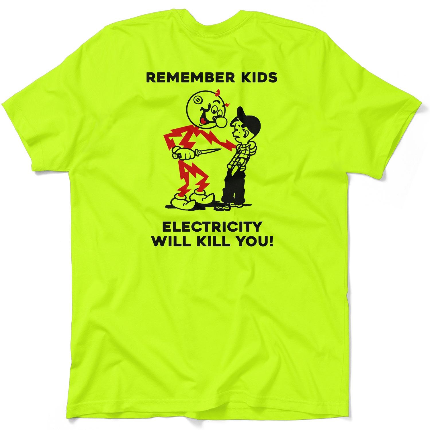 Remember Kids - Safety Yellow T-Shirt by Armed American Supply