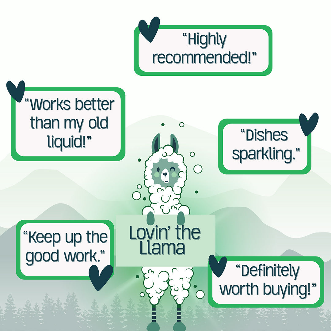EWG Verified™ & PVA-Free Dishwasher Tabs by Green Llama