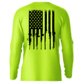 Rifle Flag - Hi-Visibility UPF 50 Long Sleeve Sun Shirt by Armed American Supply