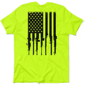 Rifle Flag - Safety Yellow T-Shirt by Armed American Supply