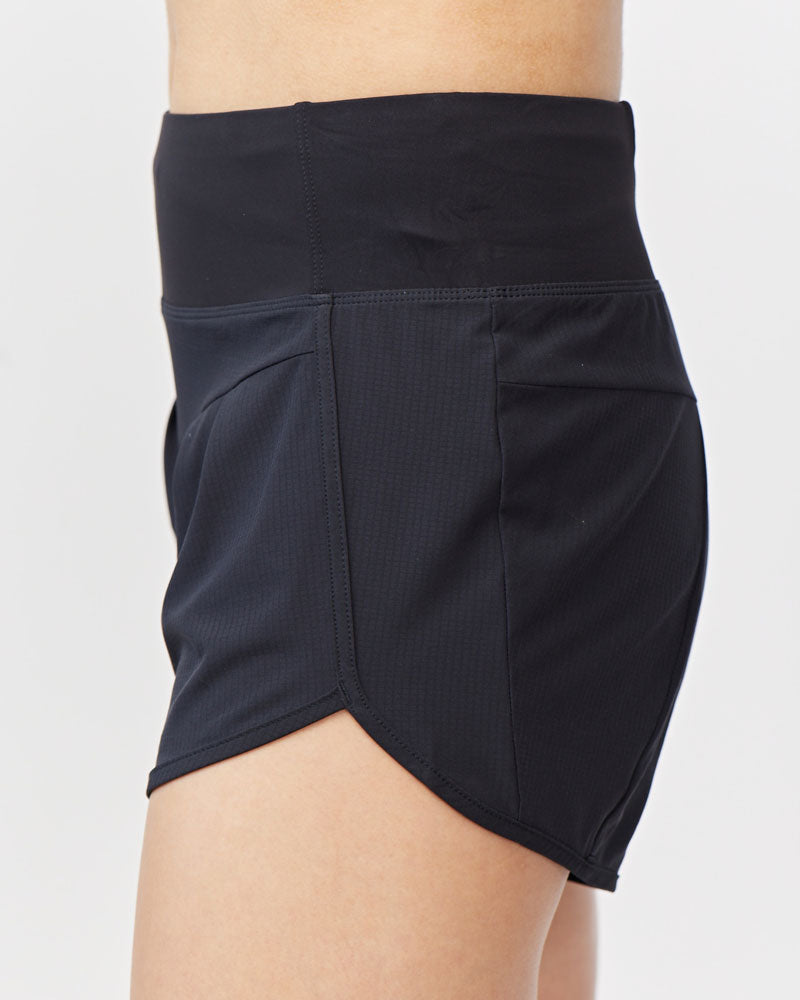 Sheva Women's High Rise Running Shorts by Goal Five