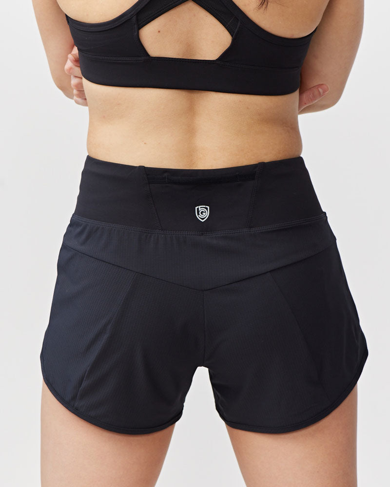 Sheva Women's High Rise Running Shorts by Goal Five