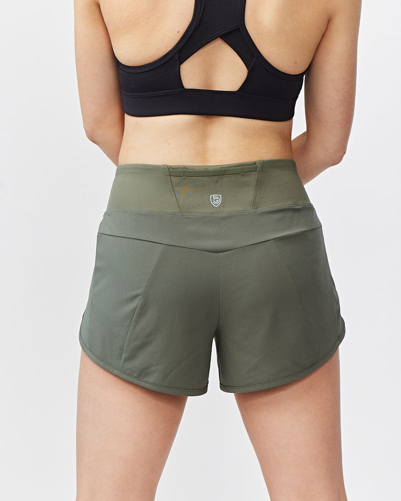 Sheva Women's High Rise Running Shorts by Goal Five