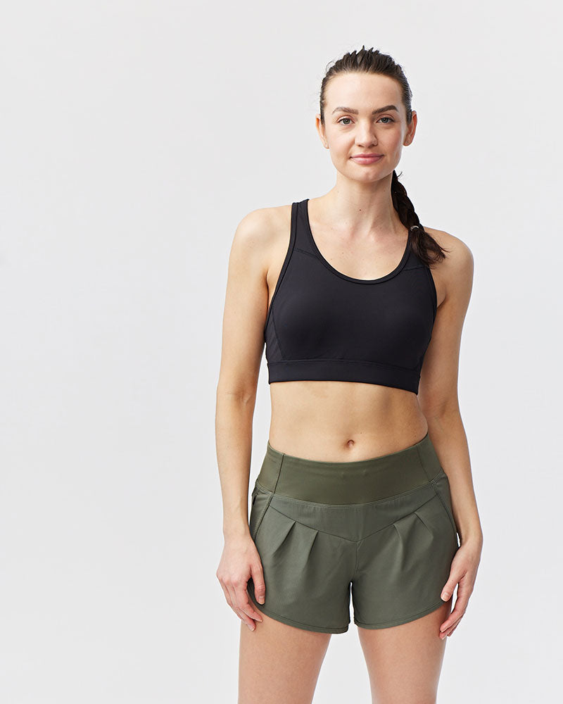 Sheva Women's High Rise Running Shorts by Goal Five