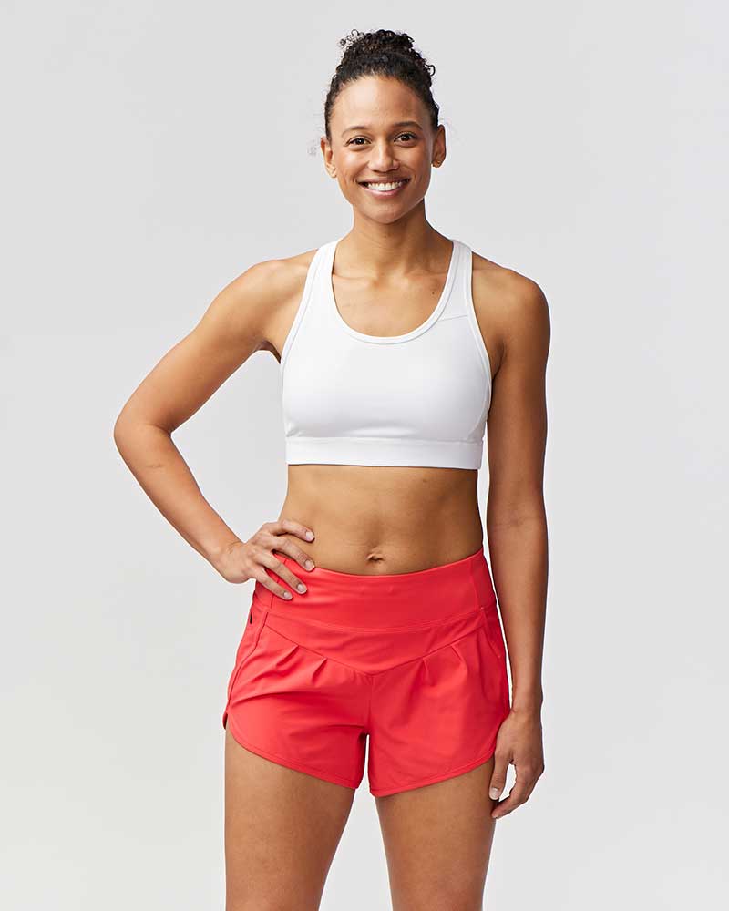 Sheva Women's High Rise Running Shorts by Goal Five
