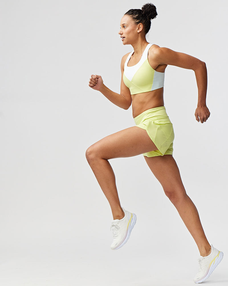 Sheva Women's High Rise Running Shorts by Goal Five